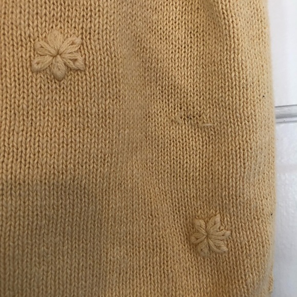 Vintage Yellow Sweater Vest, Fiorlini International, Size Small - Picture 8 of 8